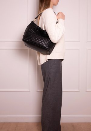 Abro, ABRO BEUTEL EBONY BIG - Handbag - black gold-coloured