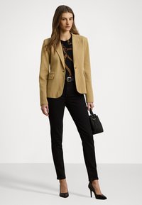 Lauren Ralph Lauren COTTON BLEND JUMPER BLAZER - Ζακέτα - camel