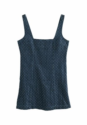 REGULAR FIT - EMBELLISHED MINI  - Farkkumekko - rinse blue