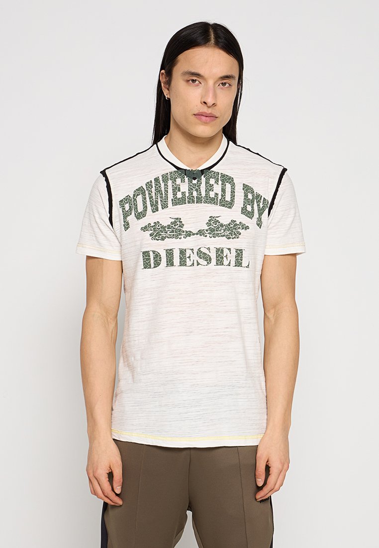 Diesel T-shirt print crème