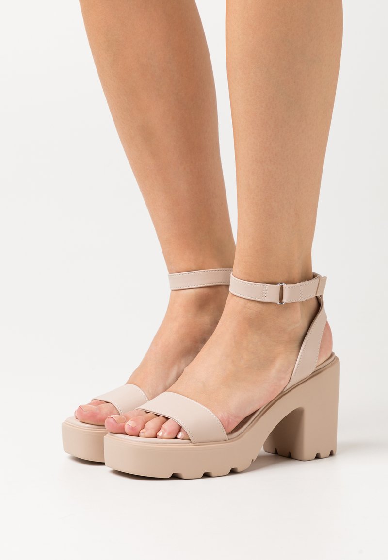 Call it Spring VEGAN WAVE Platform sandals bone/offwhite Zalando.ie