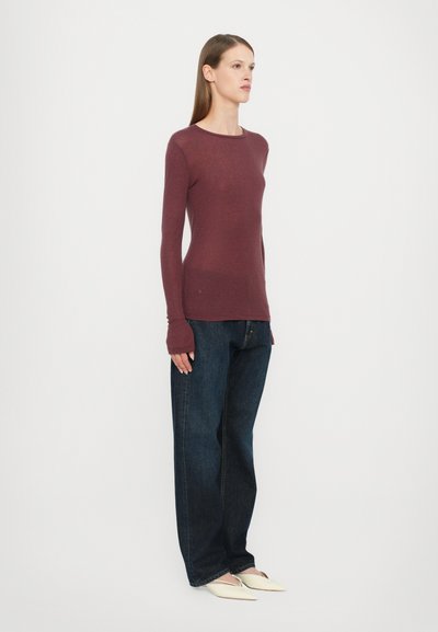 CLOSED LONGSLEEVE - Top s dlhým rukávom - dark raisin red