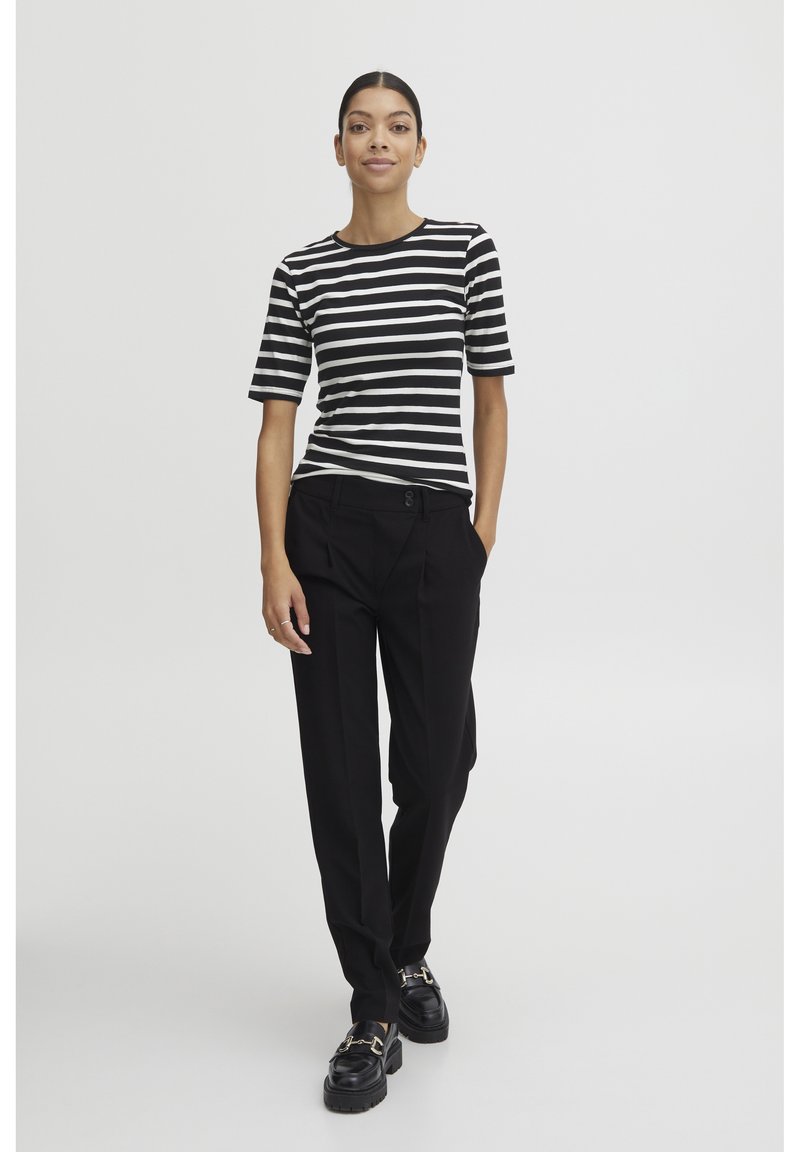 b.young - BYPAMILA STRIPE - T-shirts print - off white mix, Forstør