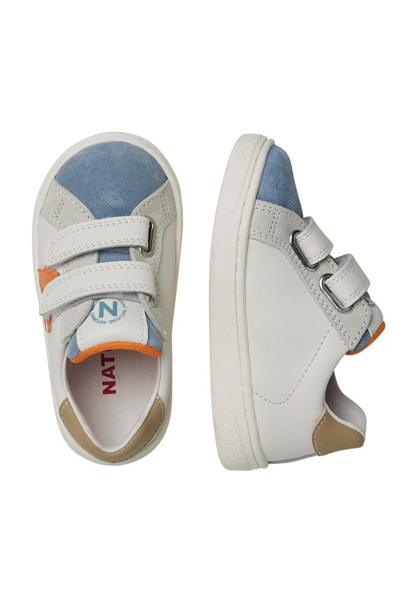 Lauflernschuh – weiß blau