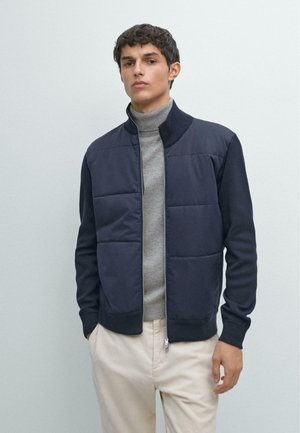 Felpa con zip - dark blue