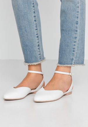 Ballerines à brides arrière - white
