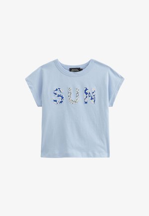 Monoprix, T-shirt imprimé - celeste