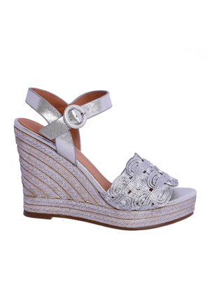 Alpargatas plateados de mujer | online en Zalando