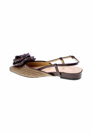 Nacree DECOLLETE - Ballerine sling - dark brown