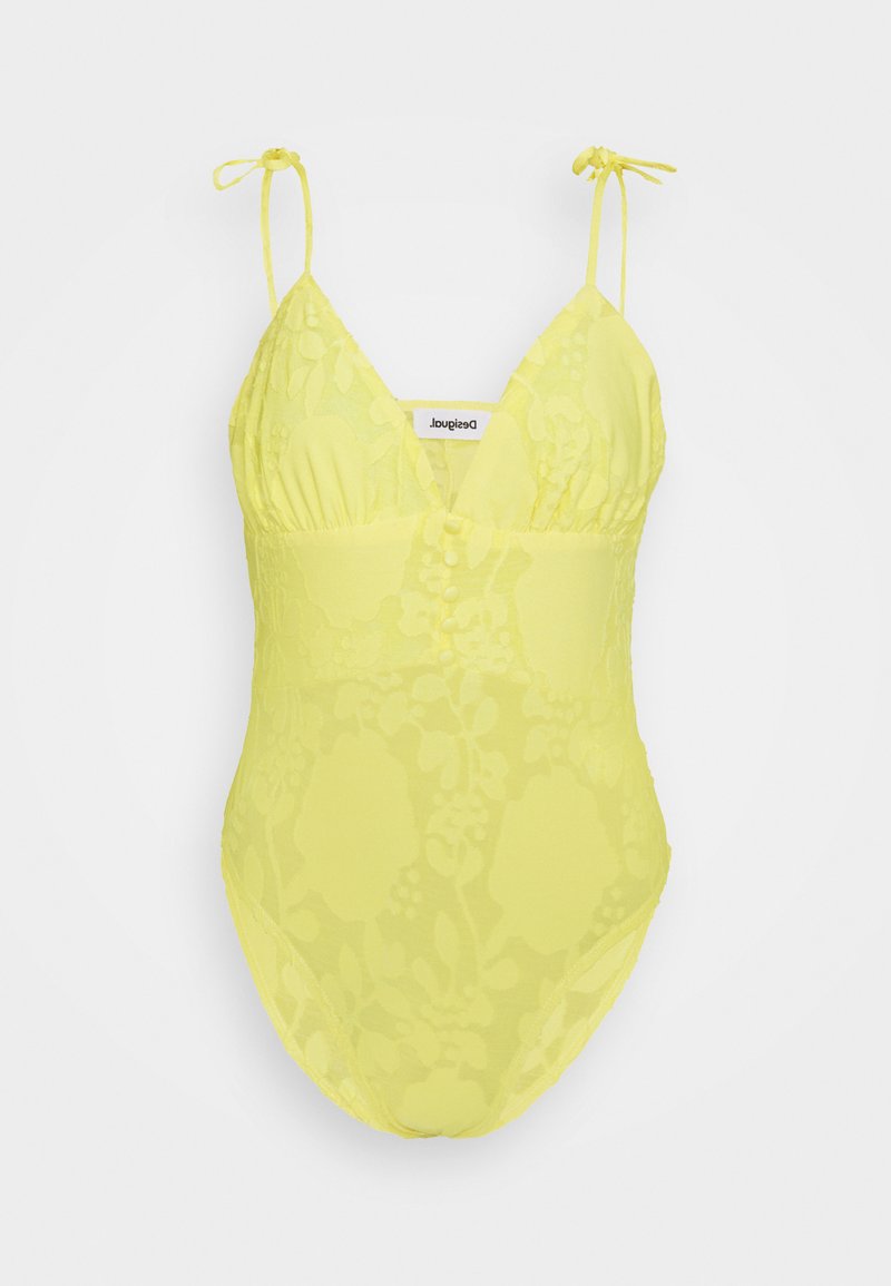 Desigual T-shirt print geel