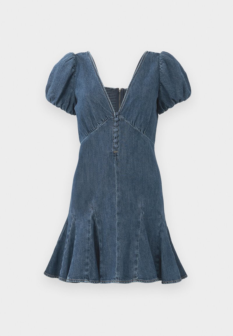 alice + olivia Jeansjurken donkerblauw alice + olivia Jeansjurken donkerblauw