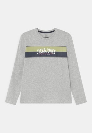 JORMASON TEE CREW NECK JR - Maglietta a manica lunga - white melange