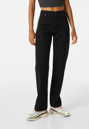 Straight leg jeans - black