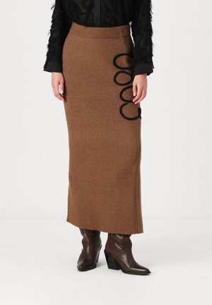 SNROSE SKIRT - Maxirok - brown lentil