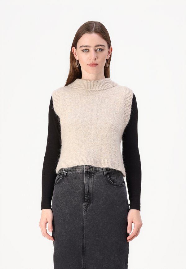 LAUREL - Waistcoat - oxford tan