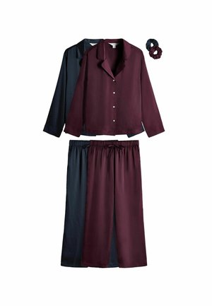 REGULAR FIT - 2 PACK  SET   - Nachtwäsche Set - navy spot berry