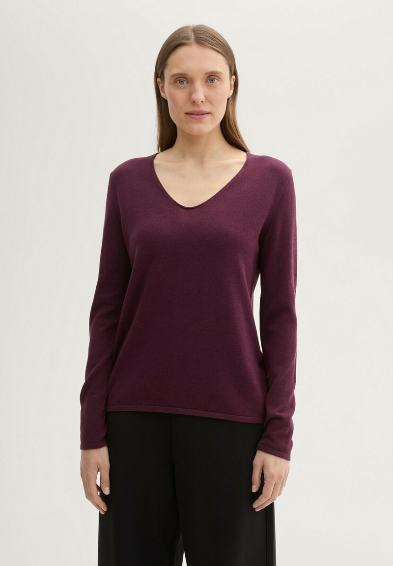 TOM TAILOR Strickpullover - blackberry