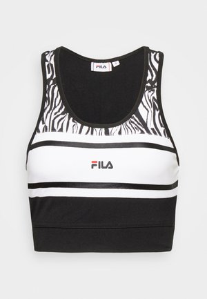 BRAGA CROPPED - Top - black beauty/bright white