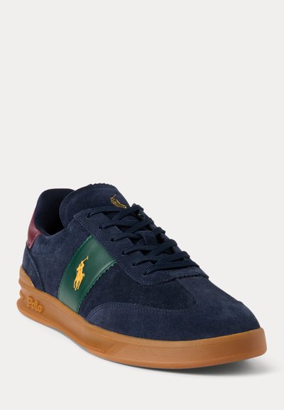 Polo Ralph Lauren HERITAGE COURT II LEATHER SNEAKER UNISEX - Sneakers low - navy/wine/forest