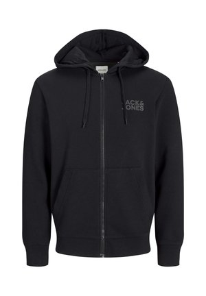 Jack & Jones, Felpa con zip - black