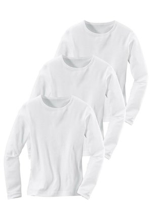 3 PACK - Langarmshirt - weiß