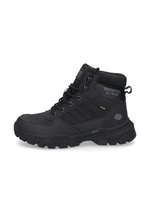 Schnürstiefelette - allblack