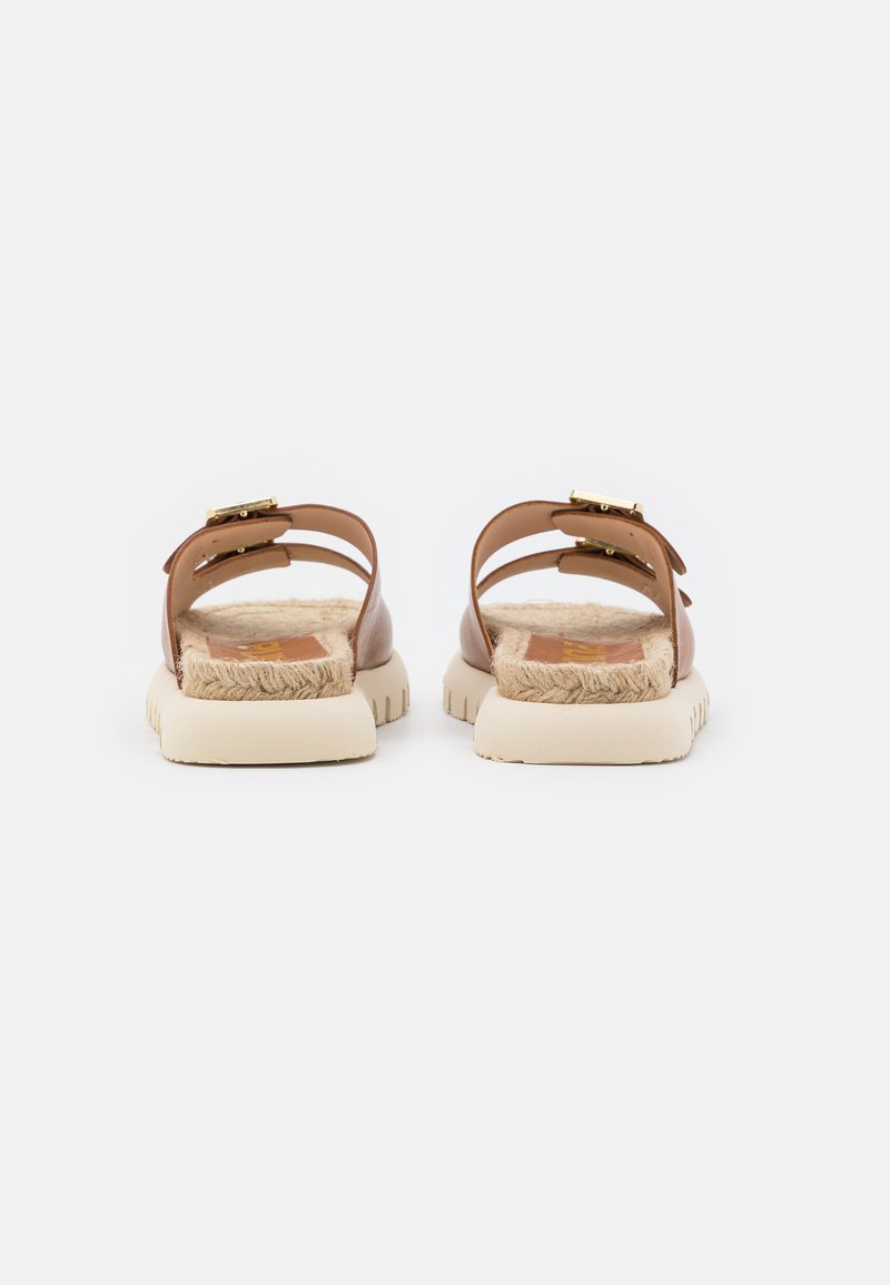 Damen Flache Pantoletten | Kanna DUSTIN Pantolette flach brown/braun - AZ84854 Damen Flache Pantoletten | Kanna DUSTIN Pantolette flach brown/braun - AZ84854