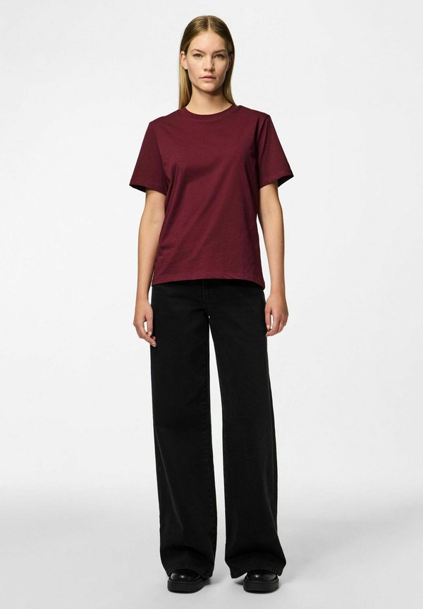 PCRIA SOLID TEE - Basic T-shirt - tawny port4