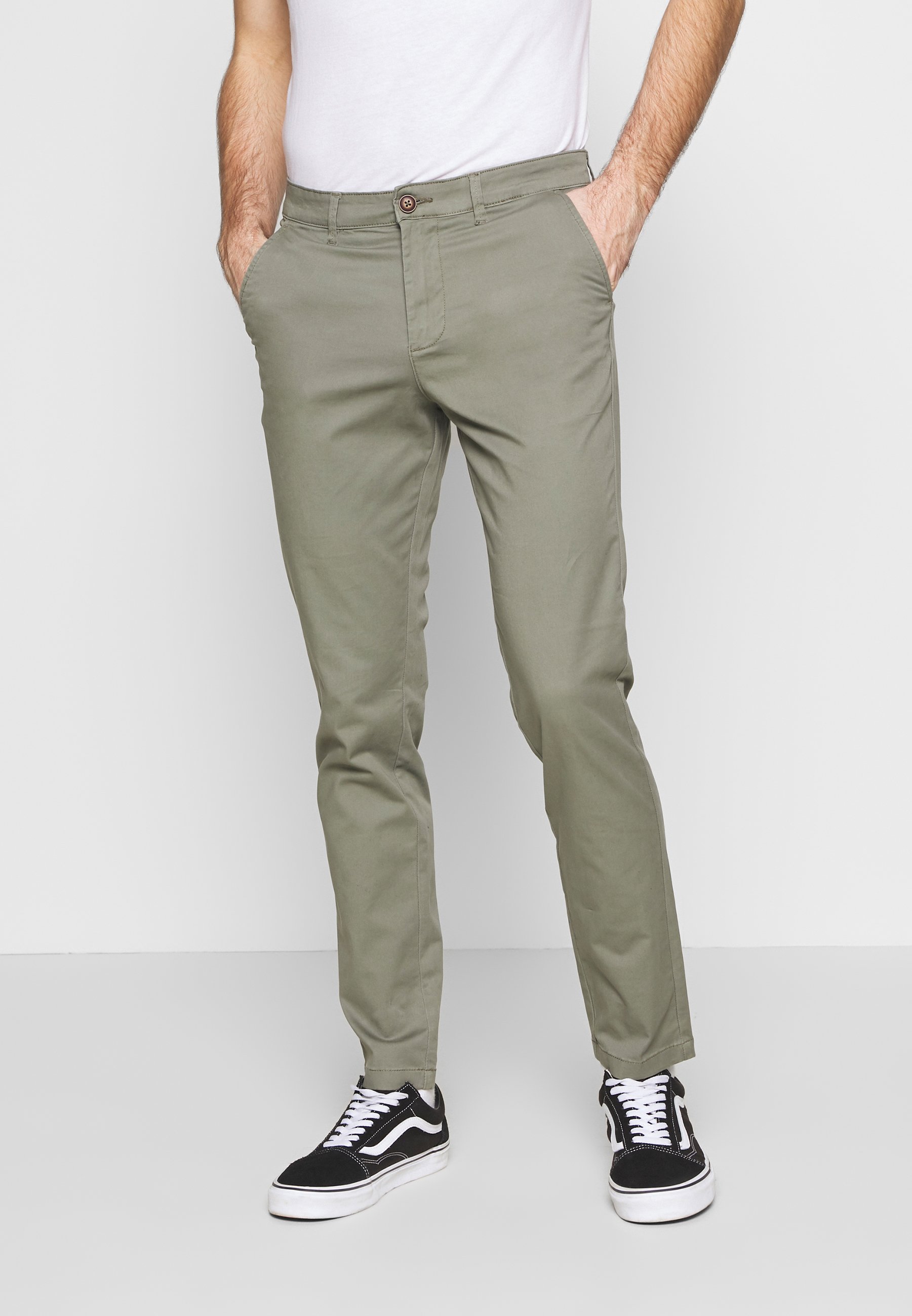 Jack \u0026 Jones 2 PACK - Pantalones chinos - black/dusty olive/negro -  Zalando.es
