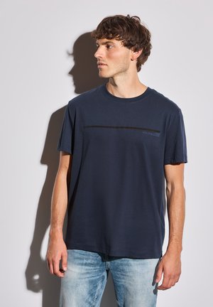 Print T-shirt - blau