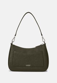 Lauren Ralph Lauren CROSSHATCH LEATHER MEDIUM DANNI BAG - Mala de mão - dark olive