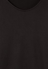 E SCOLLO AMPIO - Vestito di maglina - nero