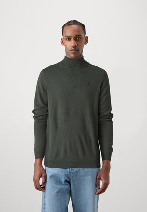 ROLL NECK - Jumper - dark green