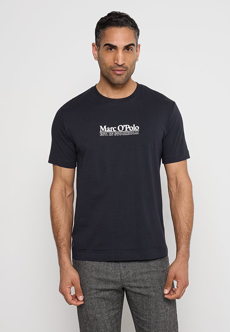 Marc O’Polo T-shirt print donkerblauw