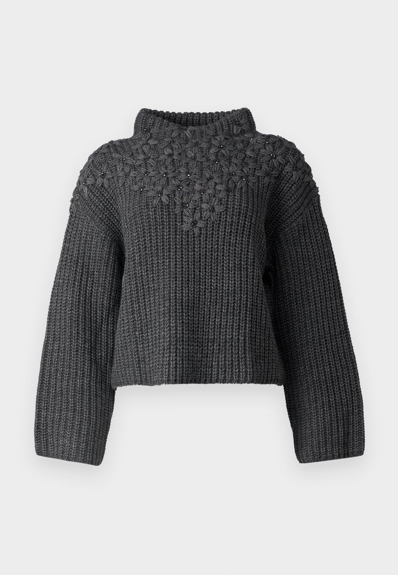 LIU JO Trui donkergrijs gemêleerd