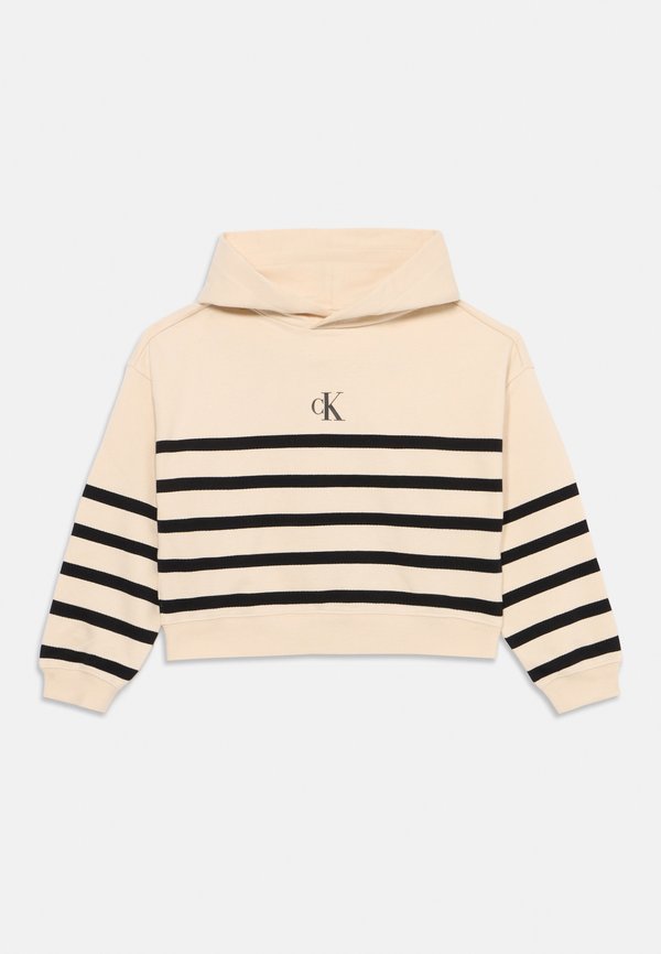 LOGO BOXY FIT STRIPES HOODIE - Hoodie