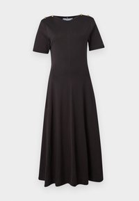 GOLD BUTTON DRESS - Day dress - black