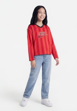 Nike Sportswear T-shirt à manches longues - crimson/black