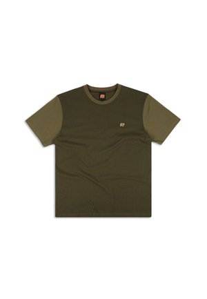 Trendsplant COLOR BLOCK - T-shirt basique - dark khaki