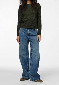 Pieces Strickpullover - olive