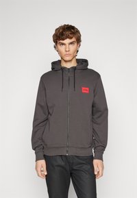 HUGO DAPLE - Felpa con zip - dark grey