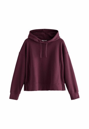 RELAXED FIT COSY SOFT TOUCH STEPPED - Kapuutsiga pusa - burgundy red