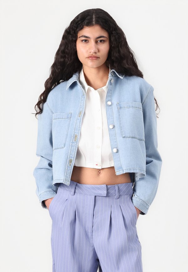 JDYMARLY BOXY SHACKET - Denim jacket3