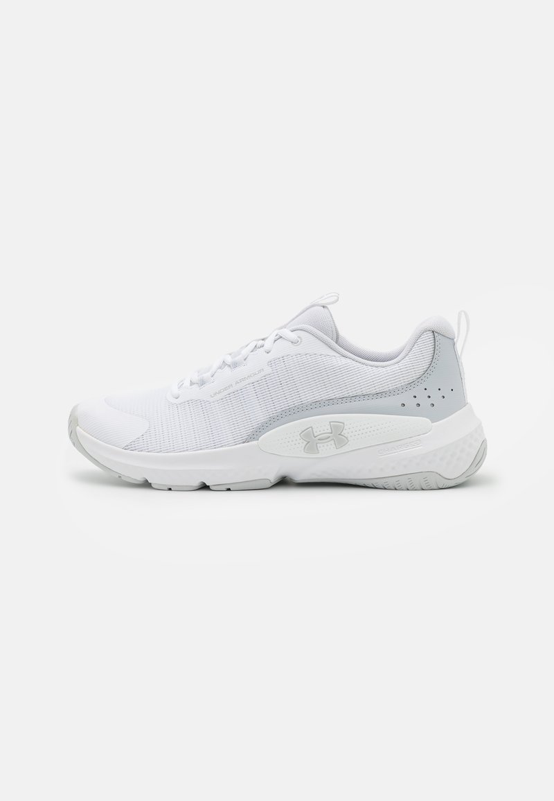 Under Armour DYNAMIC SELECT Chaussures Fitness White halo Gray Under armour dynamic select chaussures fitness white halo gray