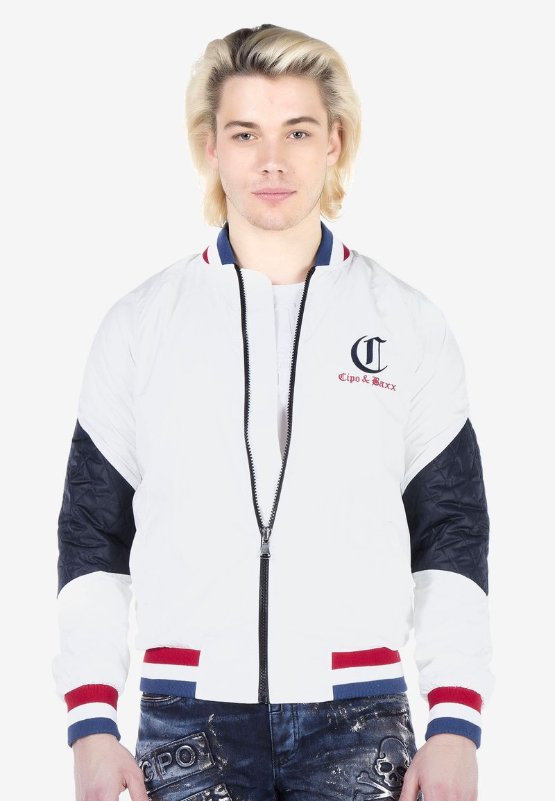 Cipo & Baxx Blouson Bomber - white