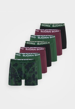 7 PACK - Trunks - green/black/bordeaux