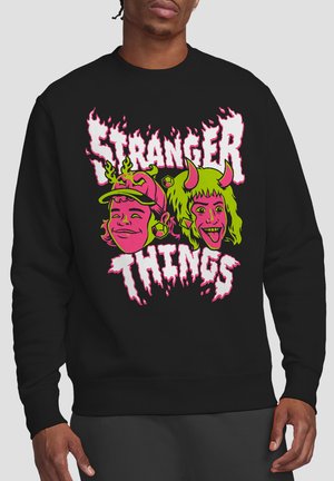 NETFLIX, STRANGER THINGS EDDIE AND DUSTIN - Sweatshirt - black