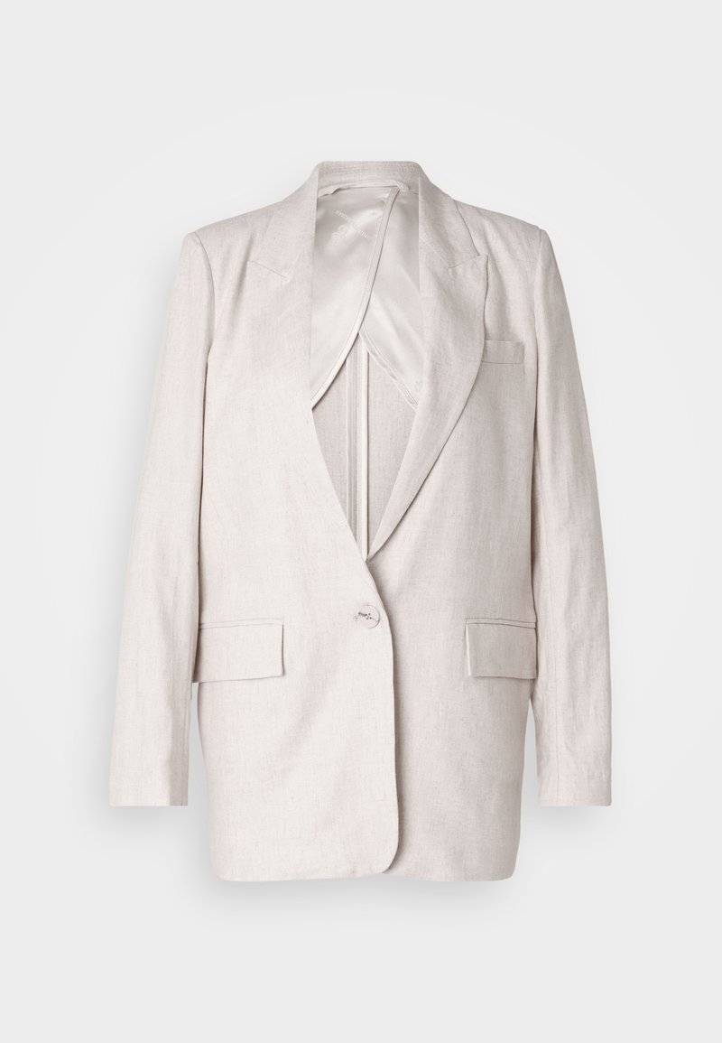 Bruuns Bazaar Halflange jas crème