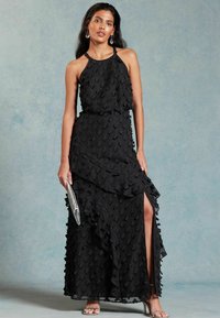Love & Roses APPLIQUE FLORAL REGULAR FIT - Maxi ruha - black