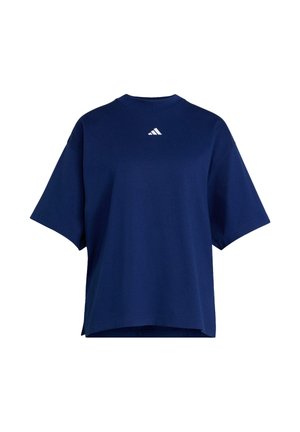 adidas Sportswear, ADIDAS SPORTSWEAR 3 STRIPES STUDIO BOYFRIEND TEE - T-shirt imprimé - dark blue